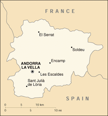 [Country map of Andorra]