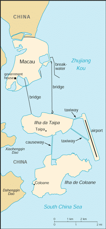 [Country map of Macau]