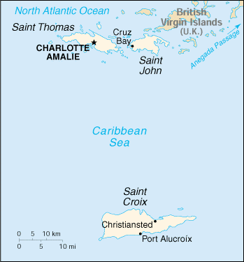 [Country map of Virgin Islands]